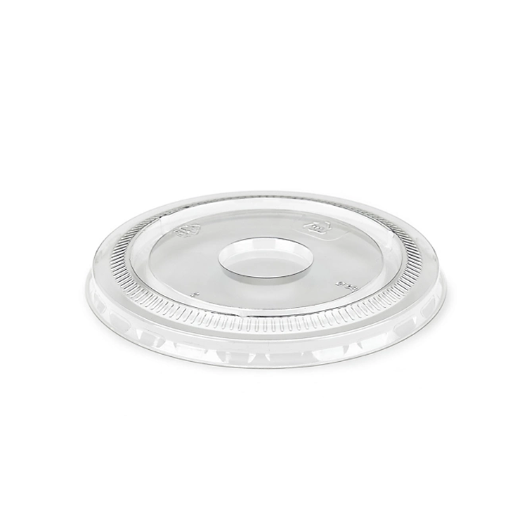 rPET Smoothie Cup Flat Straw Hole Lid 12 - 24oz (50)