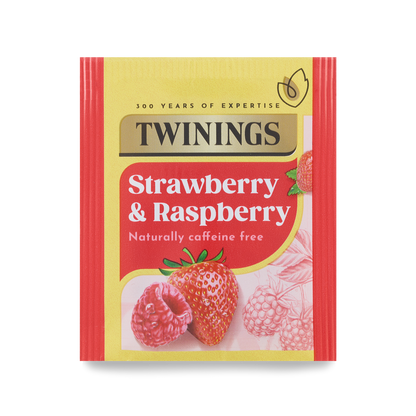 Twinings Strawberry & Raspberry Tagged & Enveloped Teabags x20
