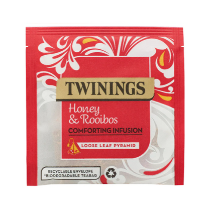 Twinings Honey & Rooibos Pyramid Bag Enveloped x15