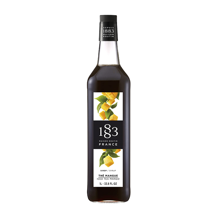 Routin 1883  Iced Tea Mango Syrup 1 Ltr Glass Bottle