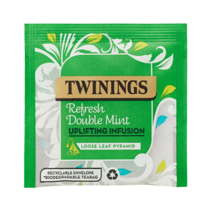 Twinings Refresh Double Mint Pyramid Bag Enveloped x15