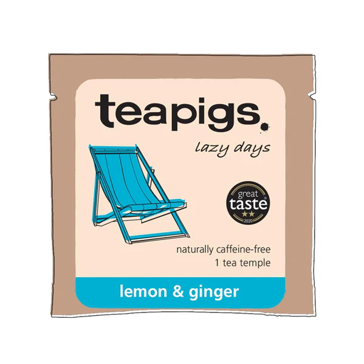 Teapigs Lemon & Ginger Individually Wrapped Envelopes (50)