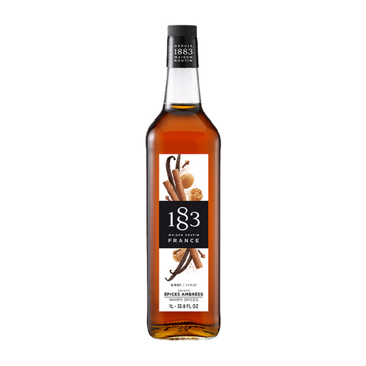 Routin 1883 Warm Spices Syrup 1 Ltr Glass Bottle